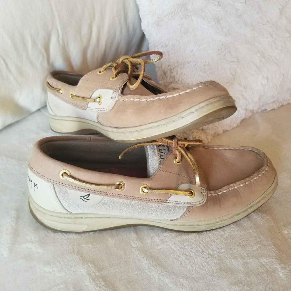 Sperry Top Sider Gold Glitter